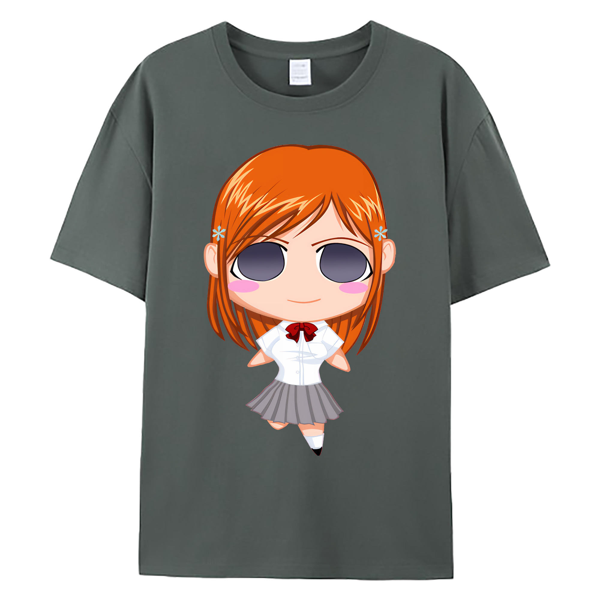 （画像用） ブリーチ 井上織姫（いのうえおりひめ） BLEACH Inoue Orihime 綿100％ メンズ半袖Tシャツ｜肌触りやわらか＆通気性